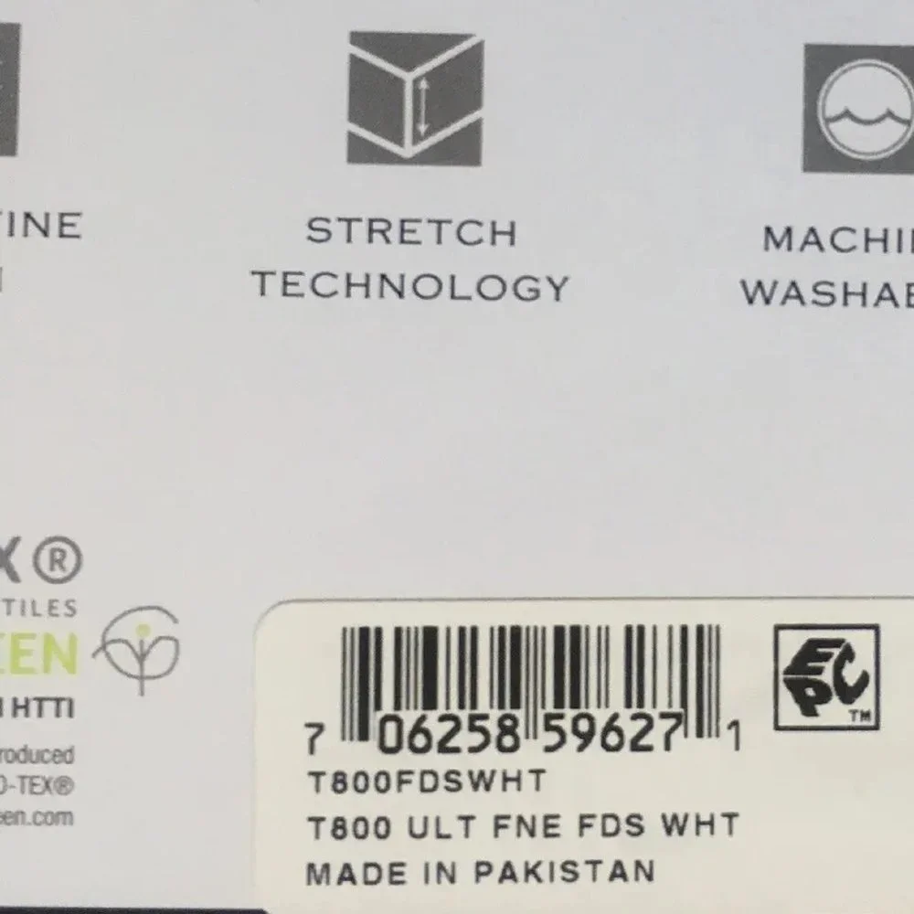 new WHITE Charter Club Sleep Luxe 800 TC Cotton Extra-Deep FULL Sheet Set